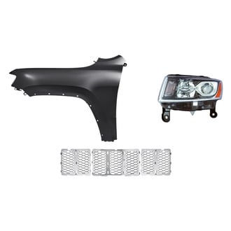 Replacement - 3-Piece Kit (Driver Side Headlight, Grille, Front Driver Side Fender) (Standard Line)