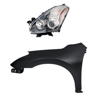 Replacement - 2-Piece Kit (Driver Side Headlight, Front Driver Side Fender) (Standard Line)