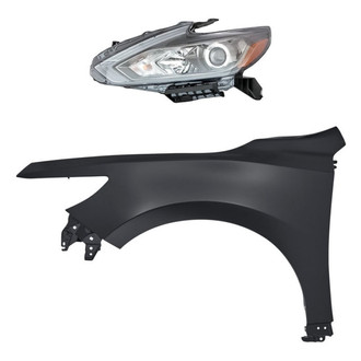 Replacement - 2-Piece Kit (Driver Side Headlight, Front Driver Side Fender) (Standard Line)