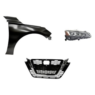Replacement - 3-Piece Kit (Passenger Side Headlight, Grille, Front Passenger Side Fender) (CAPA Certified)