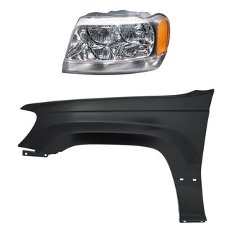 Replacement - 2-Piece Kit (Driver Side Headlight, Front Driver Side Fender) (Standard Line)