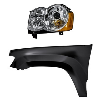 Replacement BNDL-257255 - 2-Piece Kit (Driver Side Headlight, Front Driver Side Fender) (Standard Line)