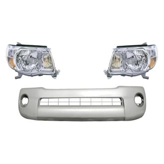 Replacement - 3-Piece Kit (Driver and Passenger Side Headlights, Front Bumper Cover)