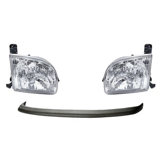Replacement - 3-Piece Kit (Driver and Passenger Side Headlights, Front Upper Bumper Cover) (Standard Line)