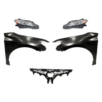 Replacement - 5-Piece Kit (Driver and Passenger Side Headlights, Grille, Driver and Passenger Side Fenders) (Standard Line)