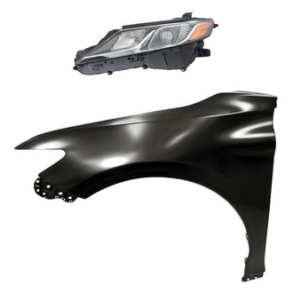 Replacement - 2-Piece Kit (Driver Side Headlight, Front Driver Side Fender)