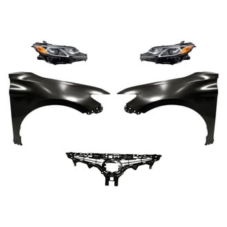 Replacement - 5-Piece Kit (Driver and Passenger Side Headlights, Grille, Driver and Passenger Side Fenders) (Standard Line)
