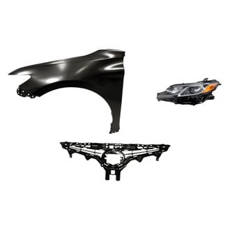 Replacement - 3-Piece Kit (Driver Side Headlight, Grille, Front Driver Side Fender) (Standard Line)
