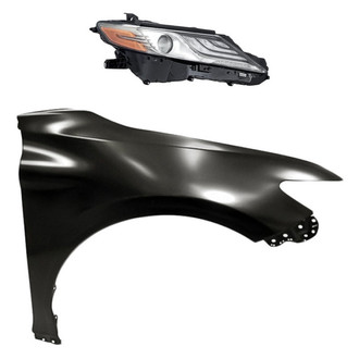 Replacement - 2-Piece Kit (Passenger Side Headlight, Front Passenger Side Fender) (Standard Line)