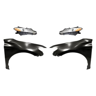 Replacement - 4-Piece Kit (Driver and Passenger Side Headlights, Driver and Passenger Side Fenders) (Standard Line)