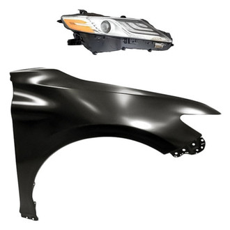 Replacement - 2-Piece Kit (Passenger Side Headlight, Front Passenger Side Fender) (Standard Line)