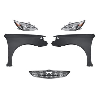 Replacement - 5-Piece Kit (Driver and Passenger Side Headlights, Grille, Driver and Passenger Side Fenders) (Standard Line)