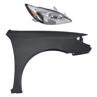 Replacement - 2-Piece Kit (Passenger Side Headlight, Front Passenger Side Fender)