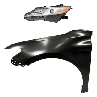 Replacement - 2-Piece Kit (Driver Side Headlight, Front Driver Side Fender) (CAPA Certified)