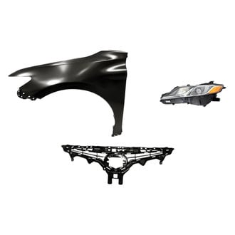 Replacement - 3-Piece Kit (Driver Side Headlight, Grille, Front Driver Side Fender) (Standard Line)