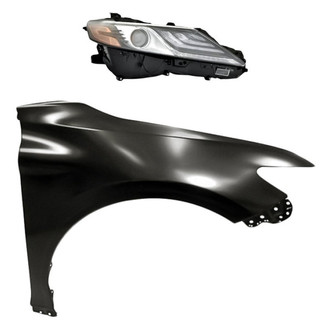 Replacement - 2-Piece Kit (Passenger Side Headlight, Front Passenger Side Fender) (Standard Line)