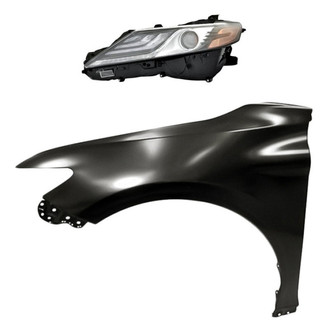 Replacement - 2-Piece Kit (Driver Side Headlight, Front Driver Side Fender) (Standard Line)