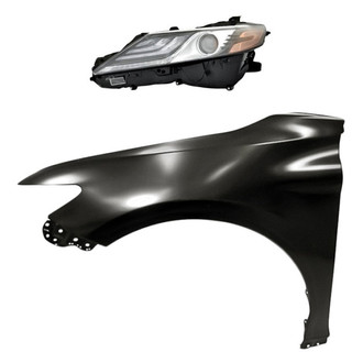 Replacement - 2-Piece Kit (Driver Side Headlight, Front Driver Side Fender) (CAPA Certified)
