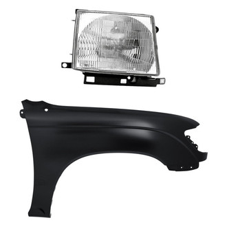 Replacement - 2-Piece Kit (Passenger Side Headlight, Front Passenger Side Fender)