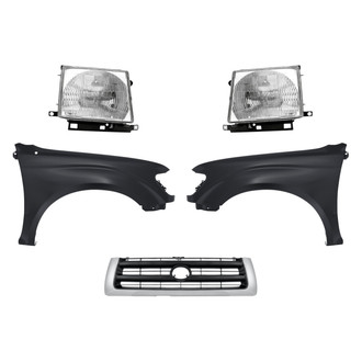 Replacement - 5-Piece Kit (Driver and Passenger Side Headlights, Grille, Driver and Passenger Side Fenders) (Standard Line)
