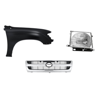 Replacement - 3-Piece Kit (Passenger Side Headlight, Grille, Front Passenger Side Fender) (Standard Line)
