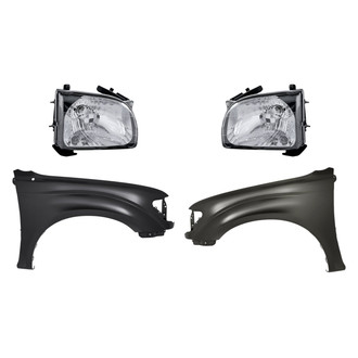 Replacement - 4-Piece Kit (Driver and Passenger Side Headlights, Driver and Passenger Side Fenders)