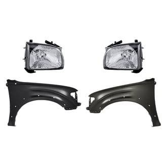 Replacement - 4-Piece Kit (Driver and Passenger Side Headlights, Driver and Passenger Side Fenders) (Standard Line)