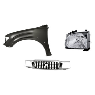 Replacement - 3-Piece Kit (Driver Side Headlight, Grille, Front Driver Side Fender) (Standard Line)