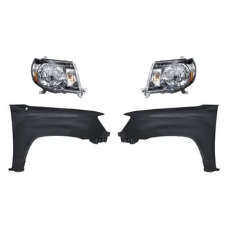 Replacement - 4-Piece Kit (Driver and Passenger Side Headlights, Driver and Passenger Side Fenders)