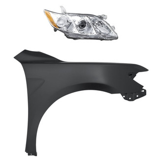 Replacement - 2-Piece Kit (Passenger Side Headlight, Front Passenger Side Fender)