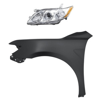 Replacement - 2-Piece Kit (Driver Side Headlight, Front Driver Side Fender)