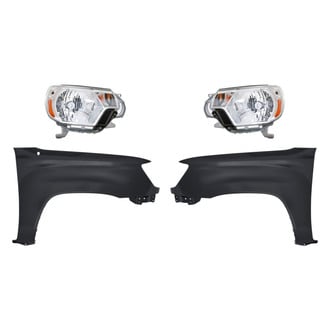 Replacement - 4-Piece Kit (Driver and Passenger Side Headlights, Driver and Passenger Side Fenders)