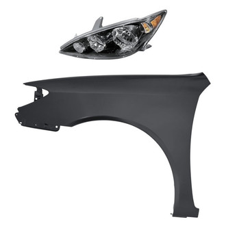 Replacement - 2-Piece Kit (Driver Side Headlight, Front Driver Side Fender) (CAPA Certified)