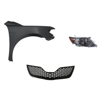 Replacement - 3-Piece Kit (Passenger Side Headlight, Grille, Front Passenger Side Fender)