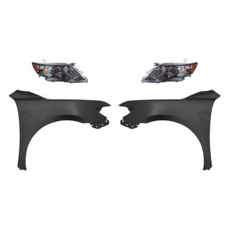 Replacement - 4-Piece Kit (Driver and Passenger Side Headlights, Driver and Passenger Side Fenders) (Standard Line)