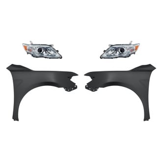 Replacement - 4-Piece Kit (Driver and Passenger Side Headlights, Driver and Passenger Side Fenders) (Standard Line)