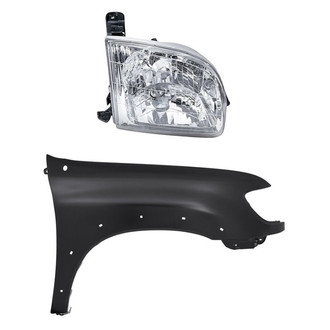 Replacement - 2-Piece Kit (Passenger Side Headlight, Front Passenger Side Fender) (Standard Line)