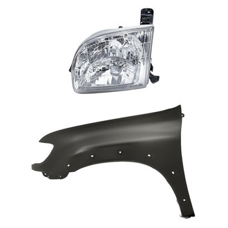 Replacement - 2-Piece Kit (Driver Side Headlight, Front Driver Side Fender)