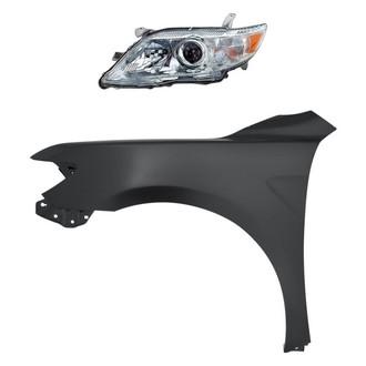 Replacement - 2-Piece Kit (Driver Side Headlight, Front Driver Side Fender) (Standard Line)