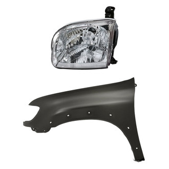 Replacement - 2-Piece Kit (Driver Side Headlight, Front Driver Side Fender) (Standard Line)