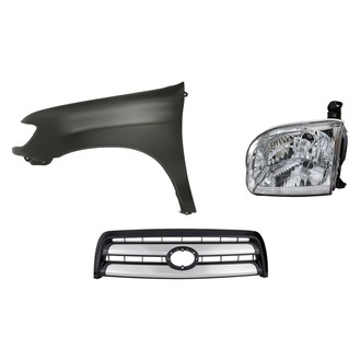 Replacement - 3-Piece Kit (Driver Side Headlight, Grille, Front Driver Side Fender) (Standard Line)