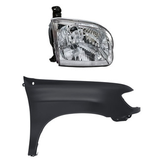 Replacement - 2-Piece Kit (Passenger Side Headlight, Front Passenger Side Fender) (Standard Line)