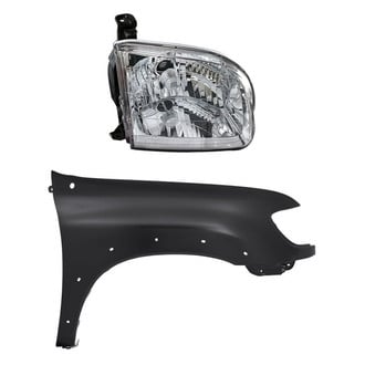 Replacement - 2-Piece Kit (Passenger Side Headlight, Front Passenger Side Fender) (CAPA Certified)