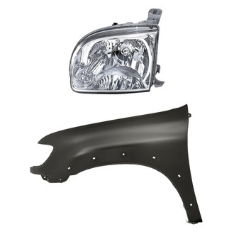 Replacement - 2-Piece Kit (Driver Side Headlight, Front Driver Side Fender)