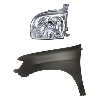 Replacement - 2-Piece Kit (Driver Side Headlight, Front Driver Side Fender) (Standard Line)