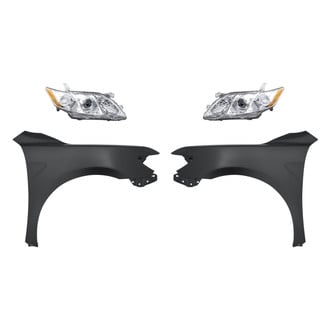 Replacement - 4-Piece Kit (Driver and Passenger Side Headlights, Driver and Passenger Side Fenders) (Standard Line)