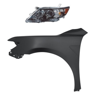 Replacement - 2-Piece Kit (Driver Side Headlight, Front Driver Side Fender) (CAPA Certified)