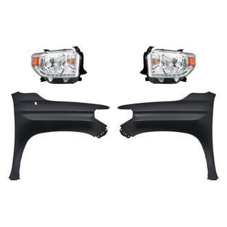 Replacement - 4-Piece Kit (Driver and Passenger Side Headlights, Driver and Passenger Side Fenders) (Standard Line)