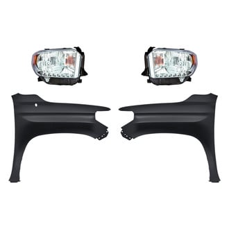 Replacement - 4-Piece Kit (Driver and Passenger Side Headlights, Driver and Passenger Side Fenders) (Standard Line)