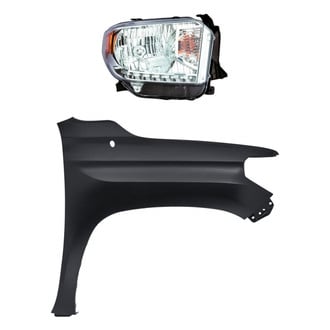 Replacement - 2-Piece Kit (Passenger Side Headlight, Front Passenger Side Fender) (Standard Line)
